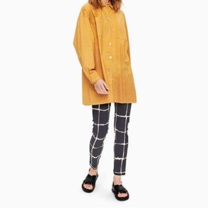 Bitte Kai Rand Magic Fold Waist Pull On Pant Black/White Grid Pattern Women’s XS